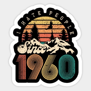 60th birthday gifts for men and women 1960 gift 60 years old Sticker